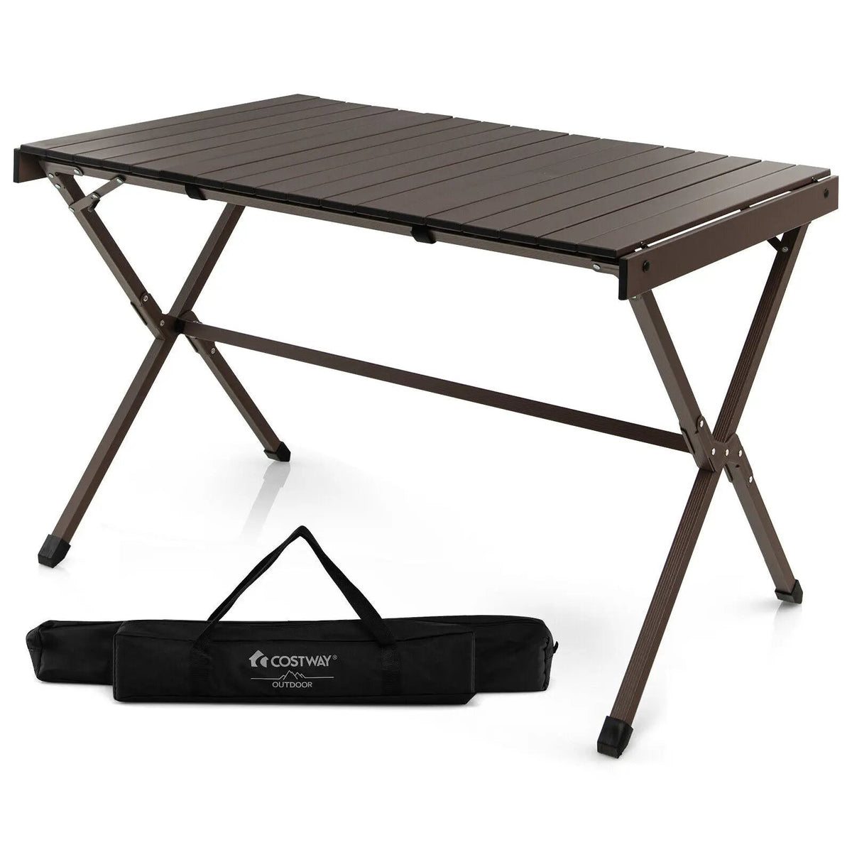 4-6 Person Portable Aluminum Camping Table with Carrying Bag, photo 4 of 7