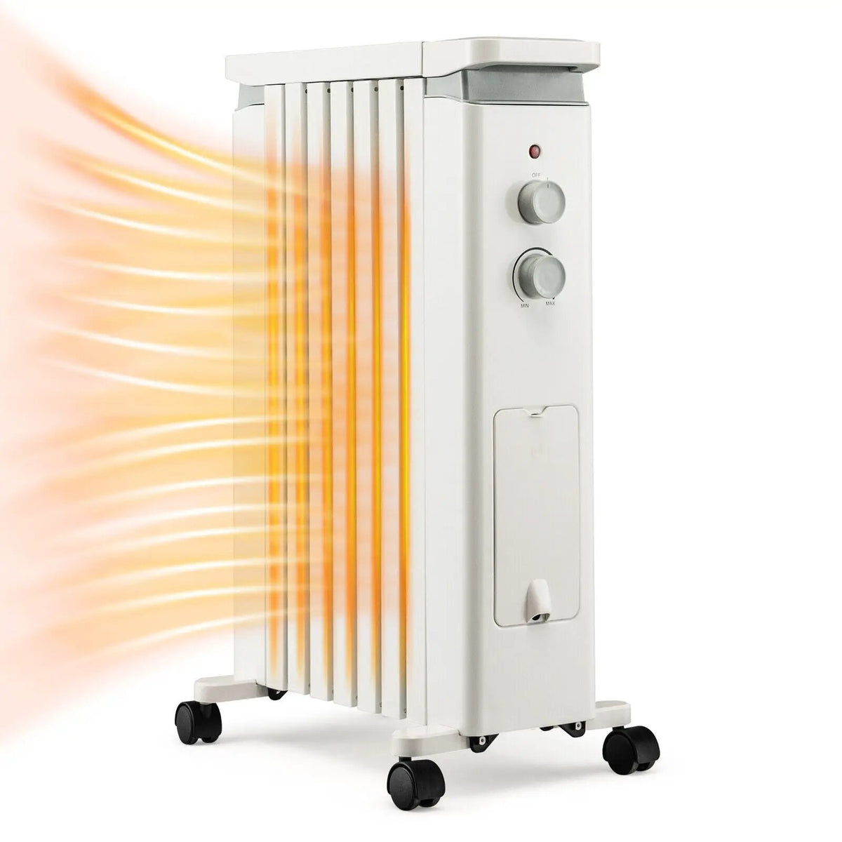 1500W Portable Oil Filled Radiator Heater with 3 Heat Settings, photo 3 of 9