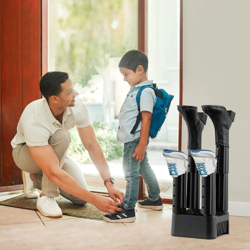 Prevent Odor Mold & Bacteria 4 Shoe Electric Dryer with Timer by DirectDeals