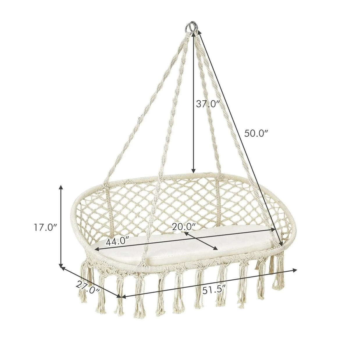 2 Person Hanging Hammock Chair, photo 5 of 7