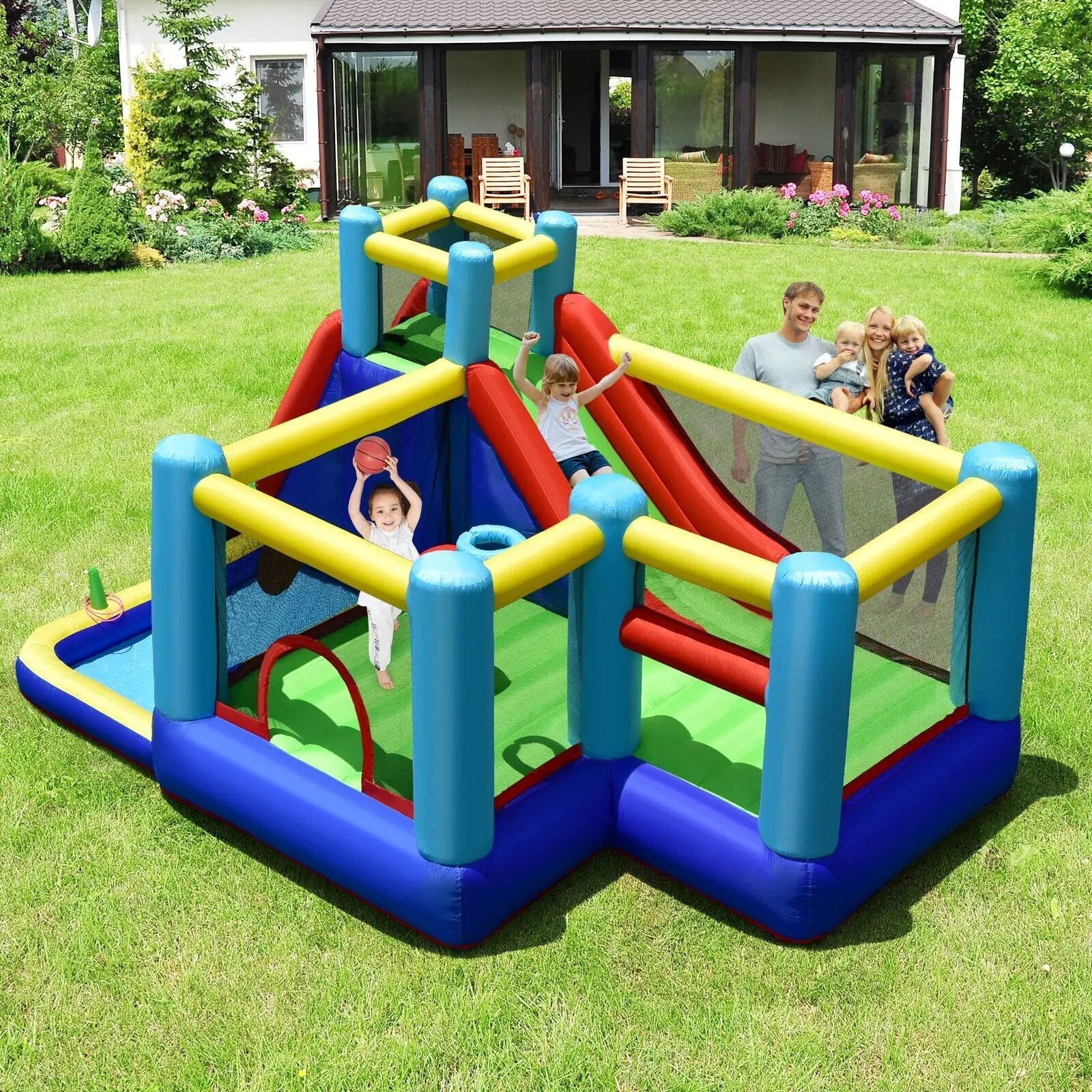 Inflatable Bounce House with 735W Blower by DirectDeals