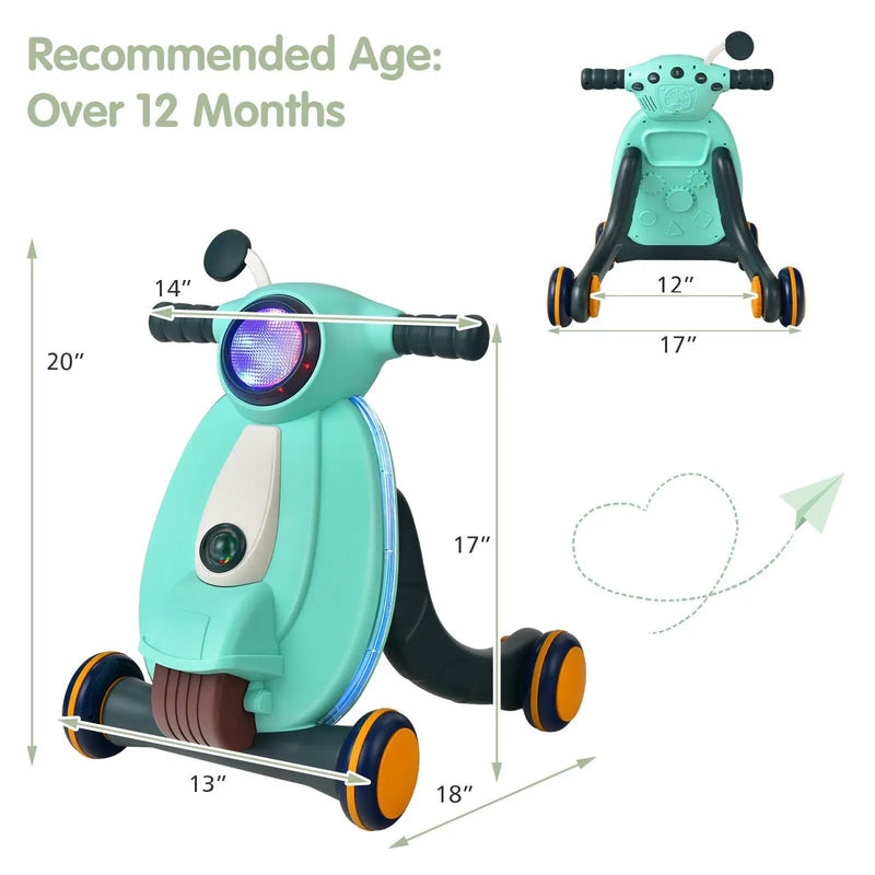 2-in-1 Baby Sit to Stand Learning Walker with Lights and Sounds by DirectDeals