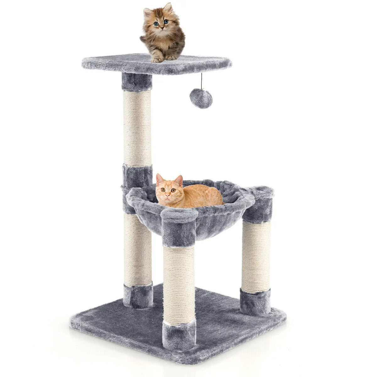Multi-level Cat Tree with Scratching Posts and Cat Hammock, photo 8 of 16