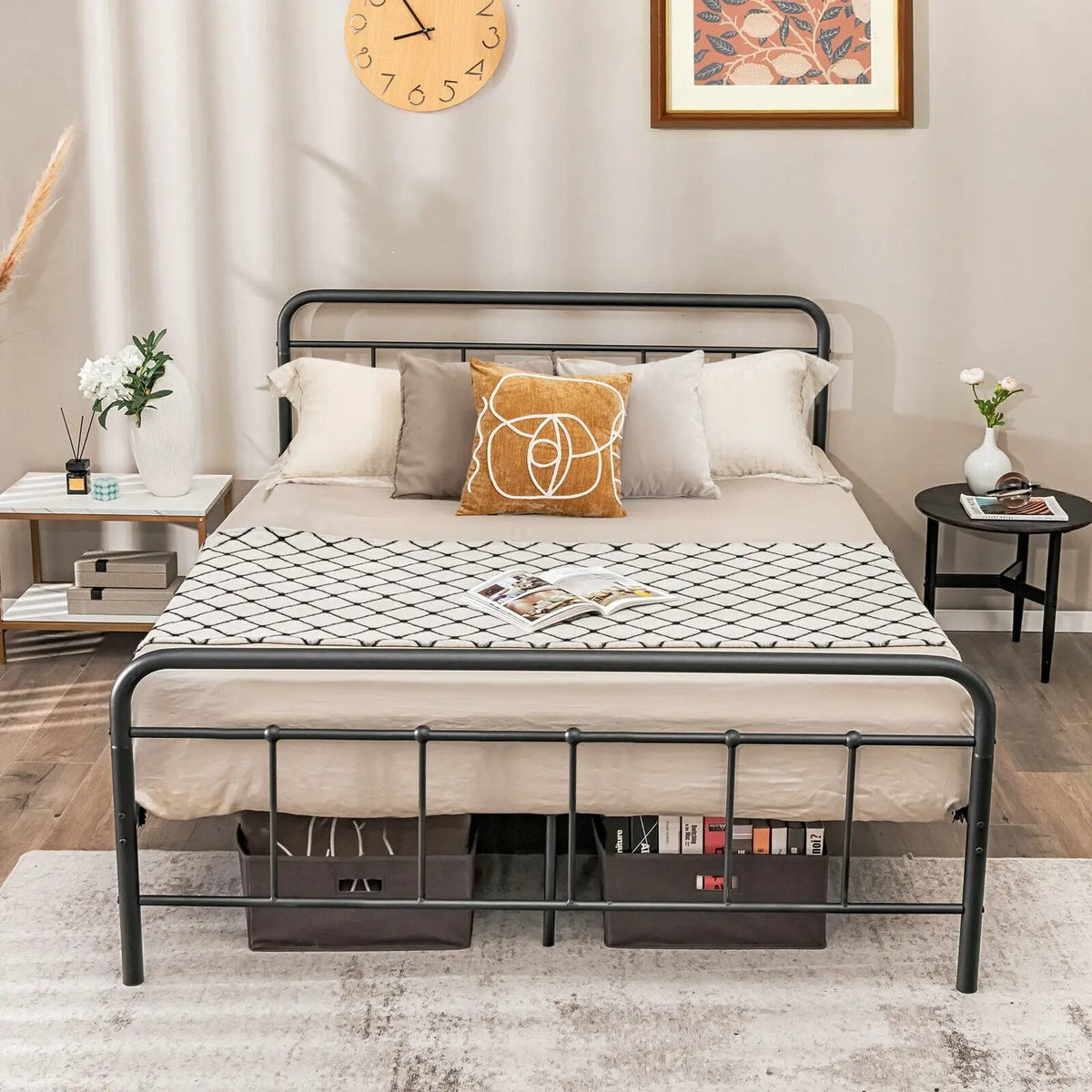 Heavy Duty Metal Platform Bed Frame with Headboard, photo 12 of 16