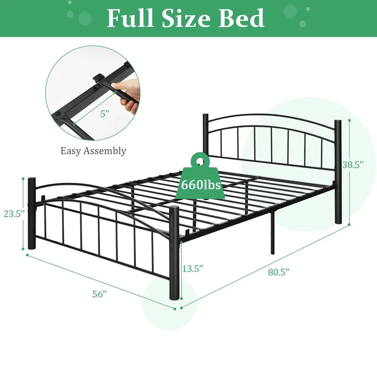 Modern Platform Bed with Headboard and Footboard, photo 5 of 10