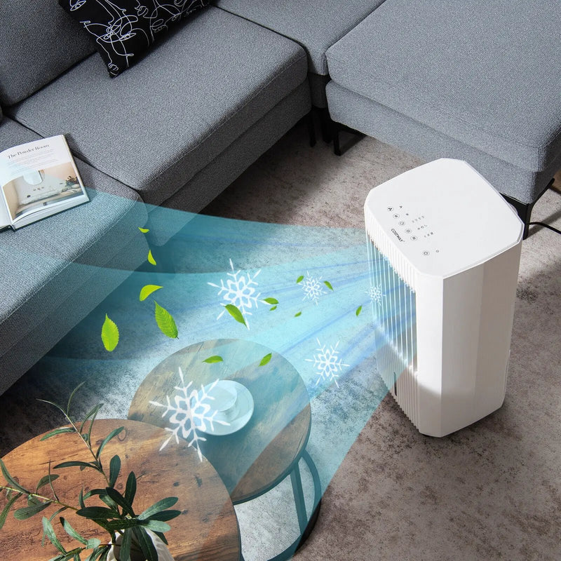 3-in-1 Evaporative Air Cooler with 3 Modes-White by DirectDeals