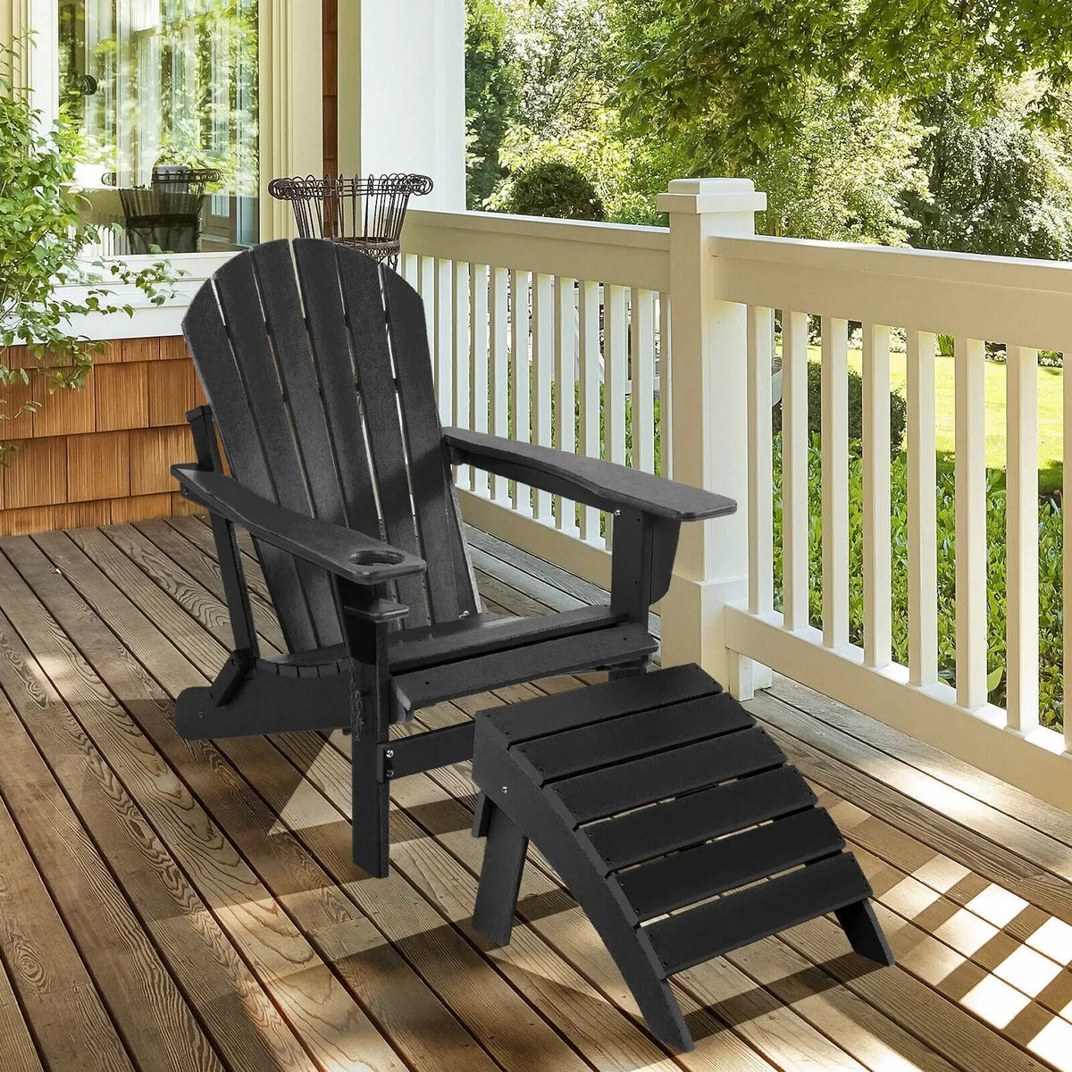Adirondack Folding Ottoman with All Weather HDPE, photo 24 of 32