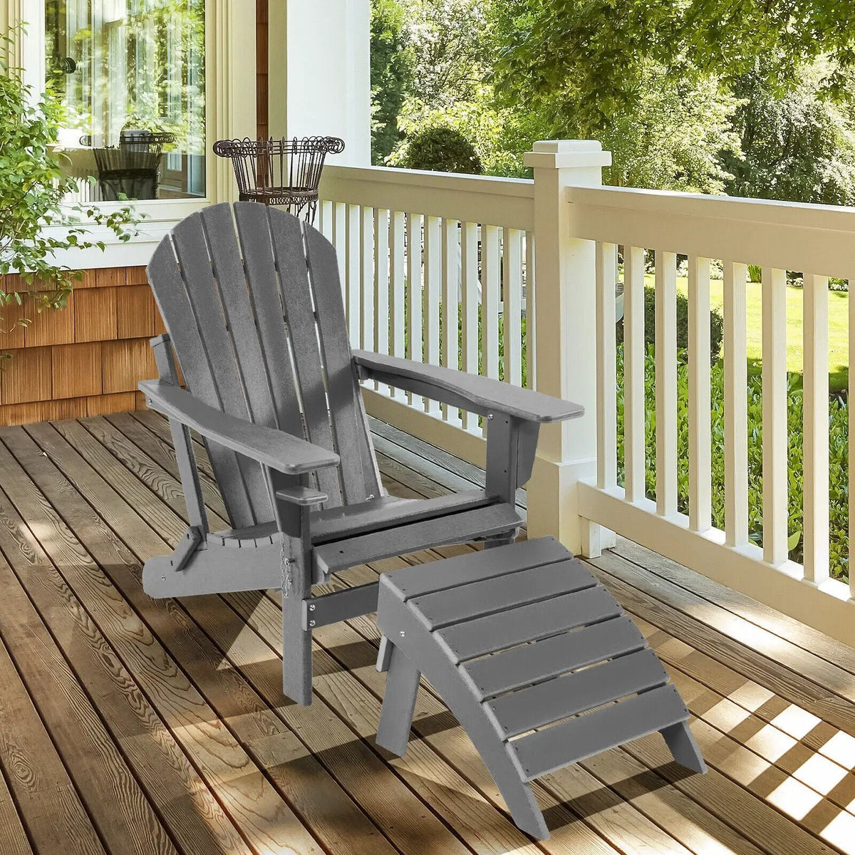 Adirondack Folding Ottoman with All Weather HDPE, photo 21 of 32