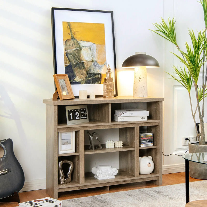Modern Corner TV Stand with Adjustable Shelves for TVs up to 48 Inch by DirectDeals