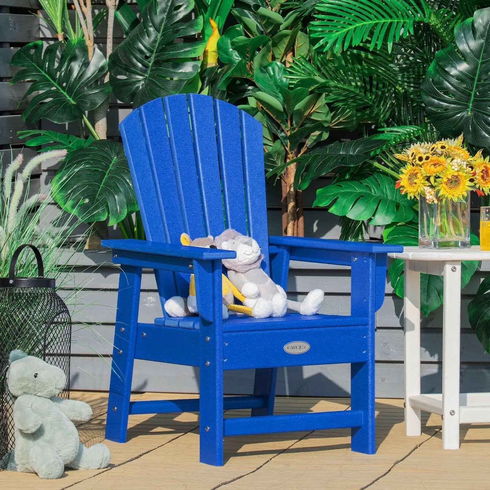 Patio Kids' Adirondack Chair with Ergonomic Backrest by DirectDeals