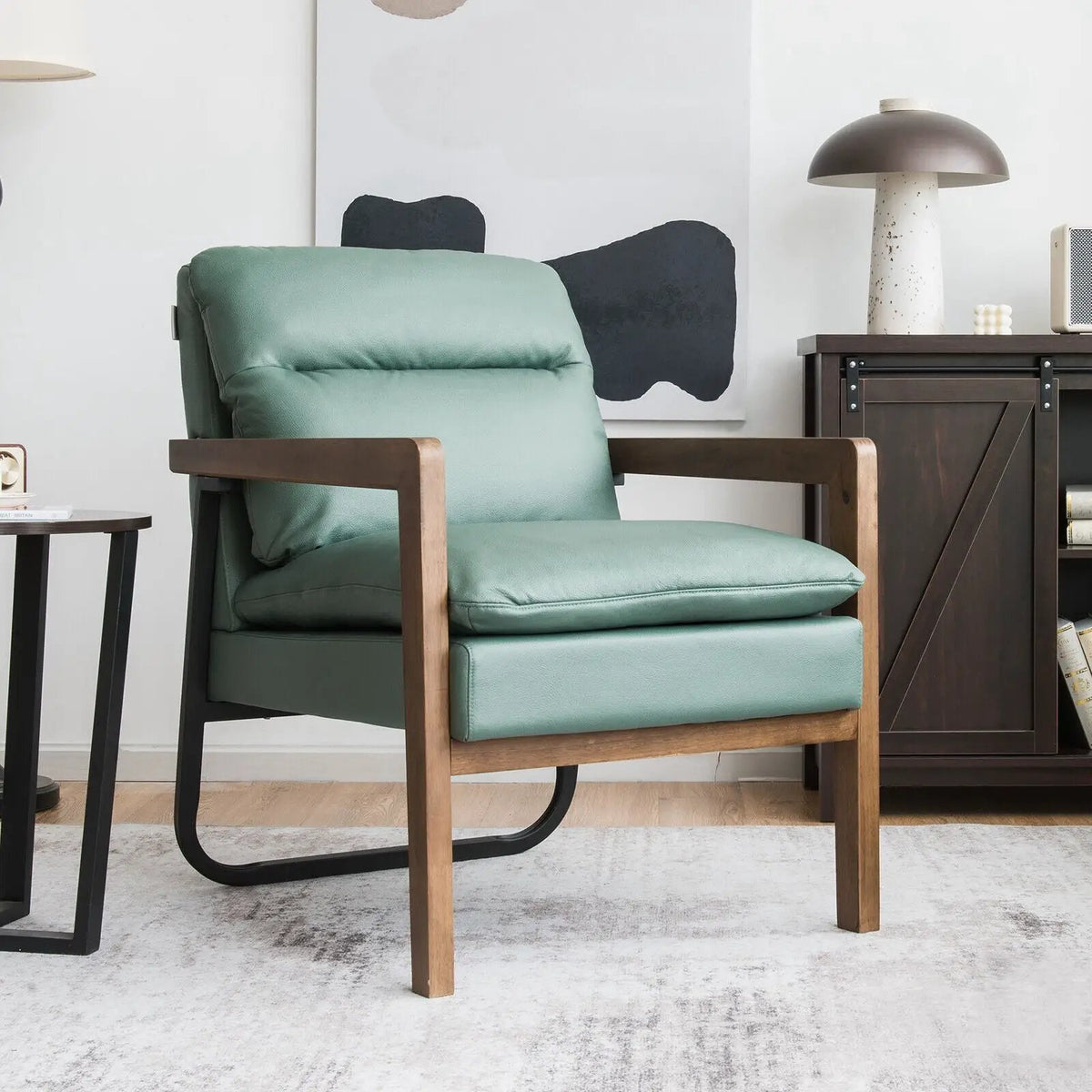 Single Sofa Chair with Extra-Thick Padded Backrest and Seat Cushion, photo 2 of 10