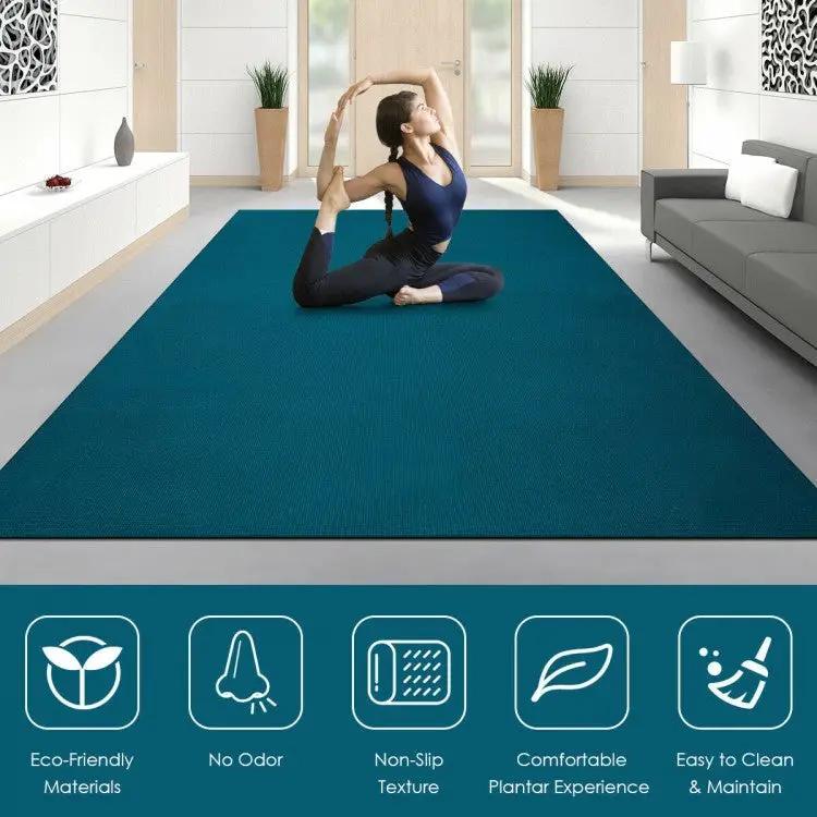 Large Yoga Mat 6' x 4' x 8 mm Thick Workout Mats, photo 11 of 17
