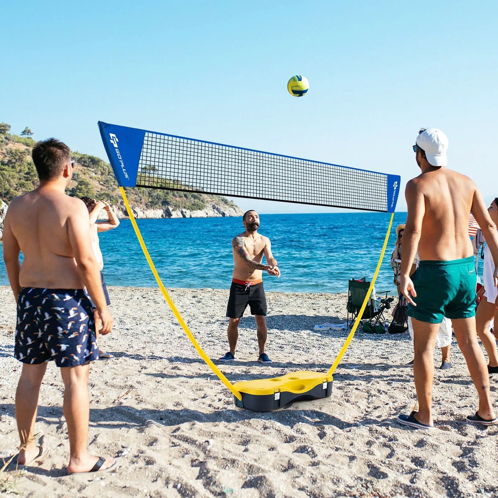 Portable Badminton Set Outdoor Sport Game Set with 2 Shuttlecocks by DirectDeals