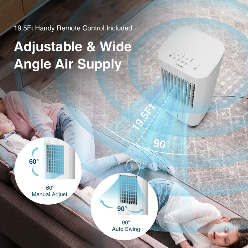 3-in-1 Evaporative Air Cooler with 3 Modes-White by DirectDeals