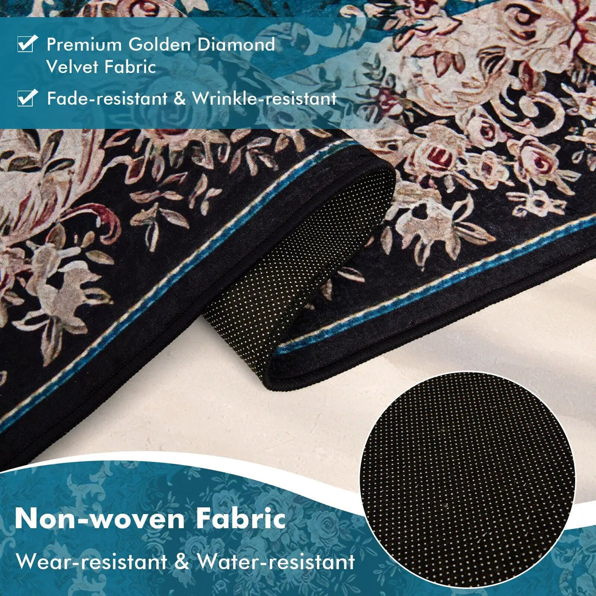 Area Rug with Non-Shedding Surface and Anti-slip Bottom, photo 8 of 9