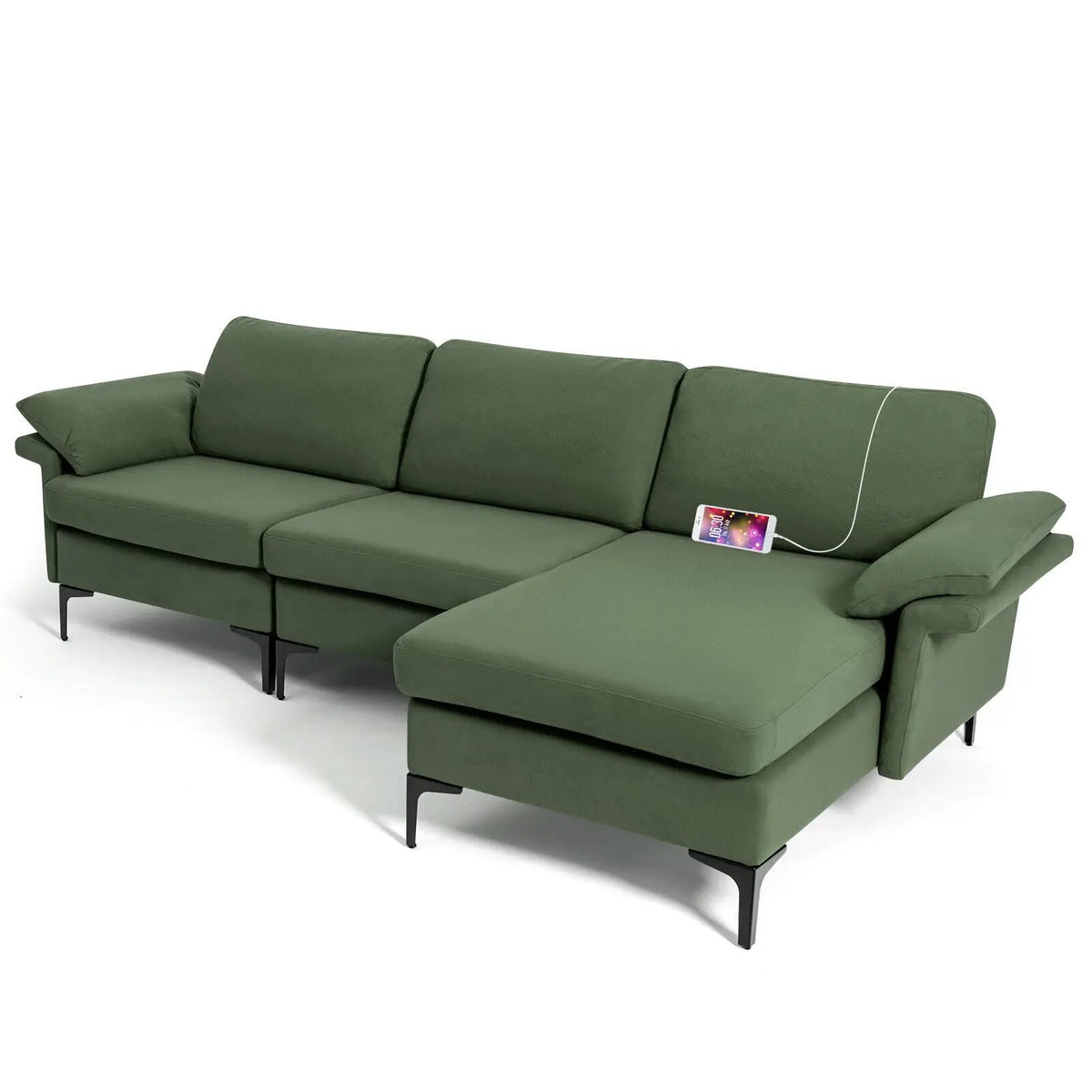 Extra Large Modular L-shaped Sectional Sofa with Reversible Chaise for 4-5 People, photo 32 of 32