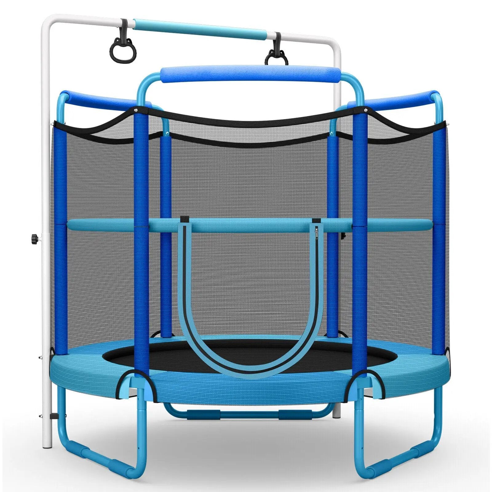 5 Feet Kids 3-in-1 Game Trampoline with Enclosure Net Spring Pad by DirectDeals