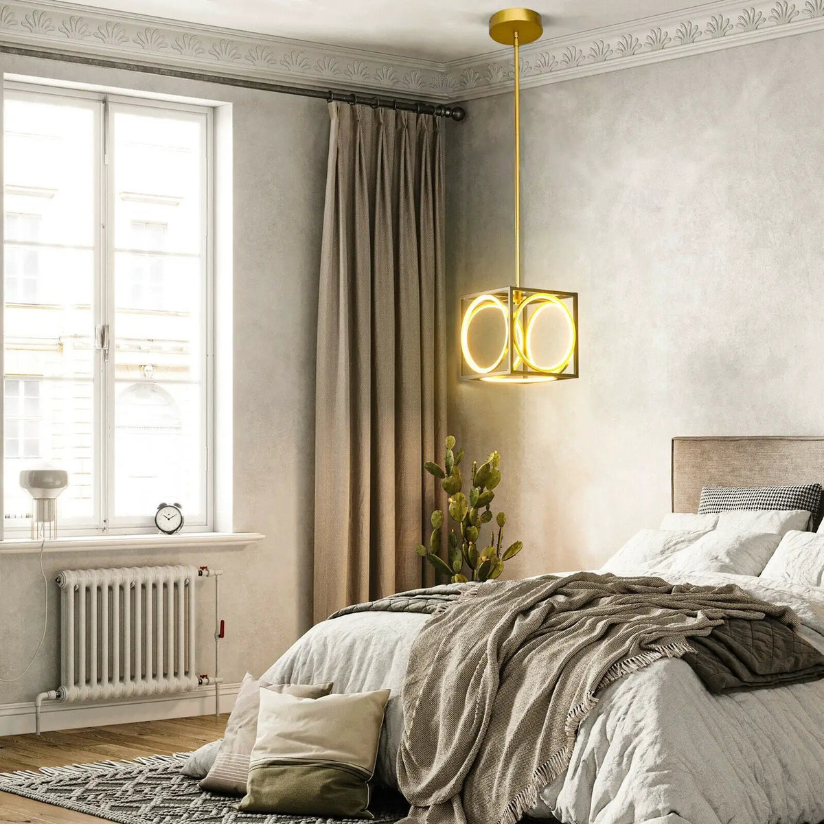Modern LED Pendant Light with 42 Inches Adjustable Suspender, photo 6 of 9