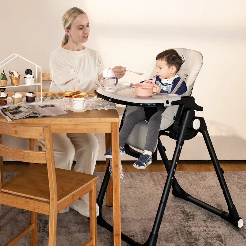 4-in-1 Baby High Chair with 6 Adjustable Heights by DirectDeals