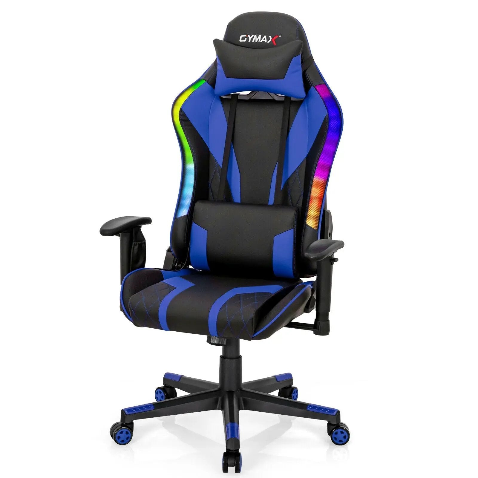 Gaming Chair Adjustable Swivel Computer Chair with Dynamic LED Lights by DirectDeals