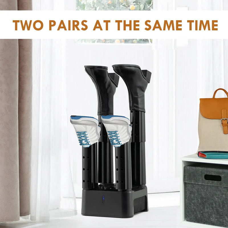 Prevent Odor Mold & Bacteria 4 Shoe Electric Dryer with Timer by DirectDeals