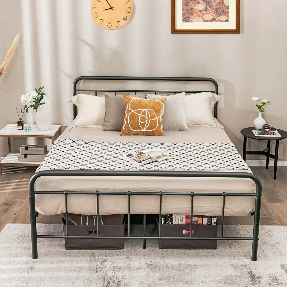 Heavy Duty Metal Platform Bed Frame with Headboard, photo 11 of 16