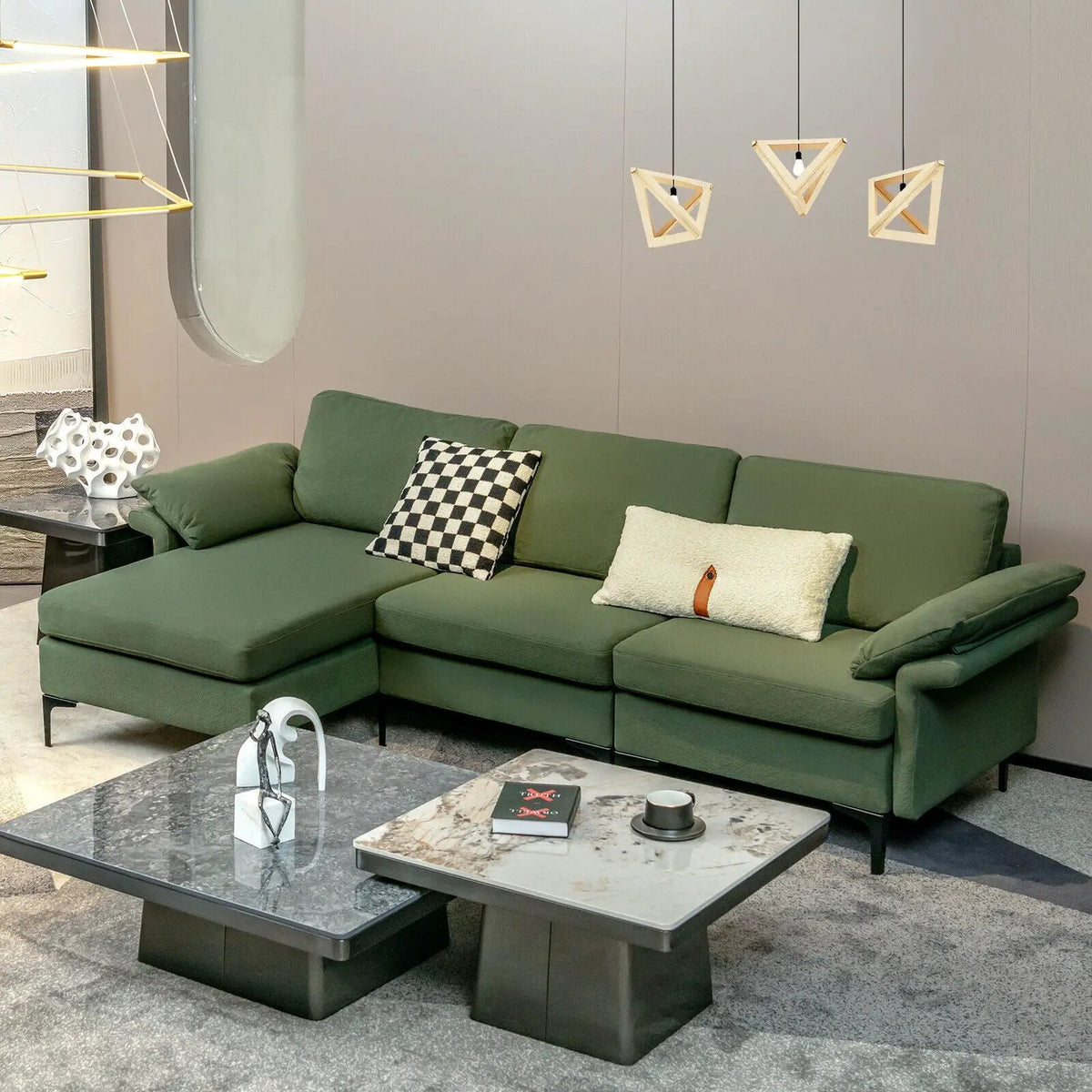 Extra Large Modular L-shaped Sectional Sofa with Reversible Chaise for 4-5 People, photo 21 of 32