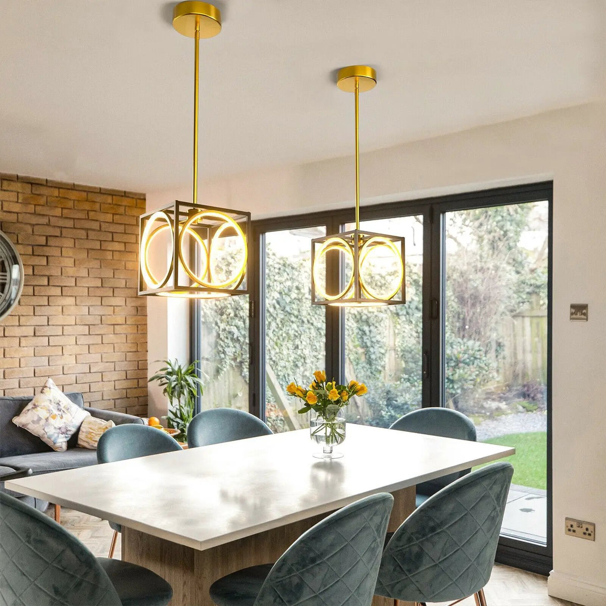 Modern LED Pendant Light with 42 Inches Adjustable Suspender, photo 2 of 9