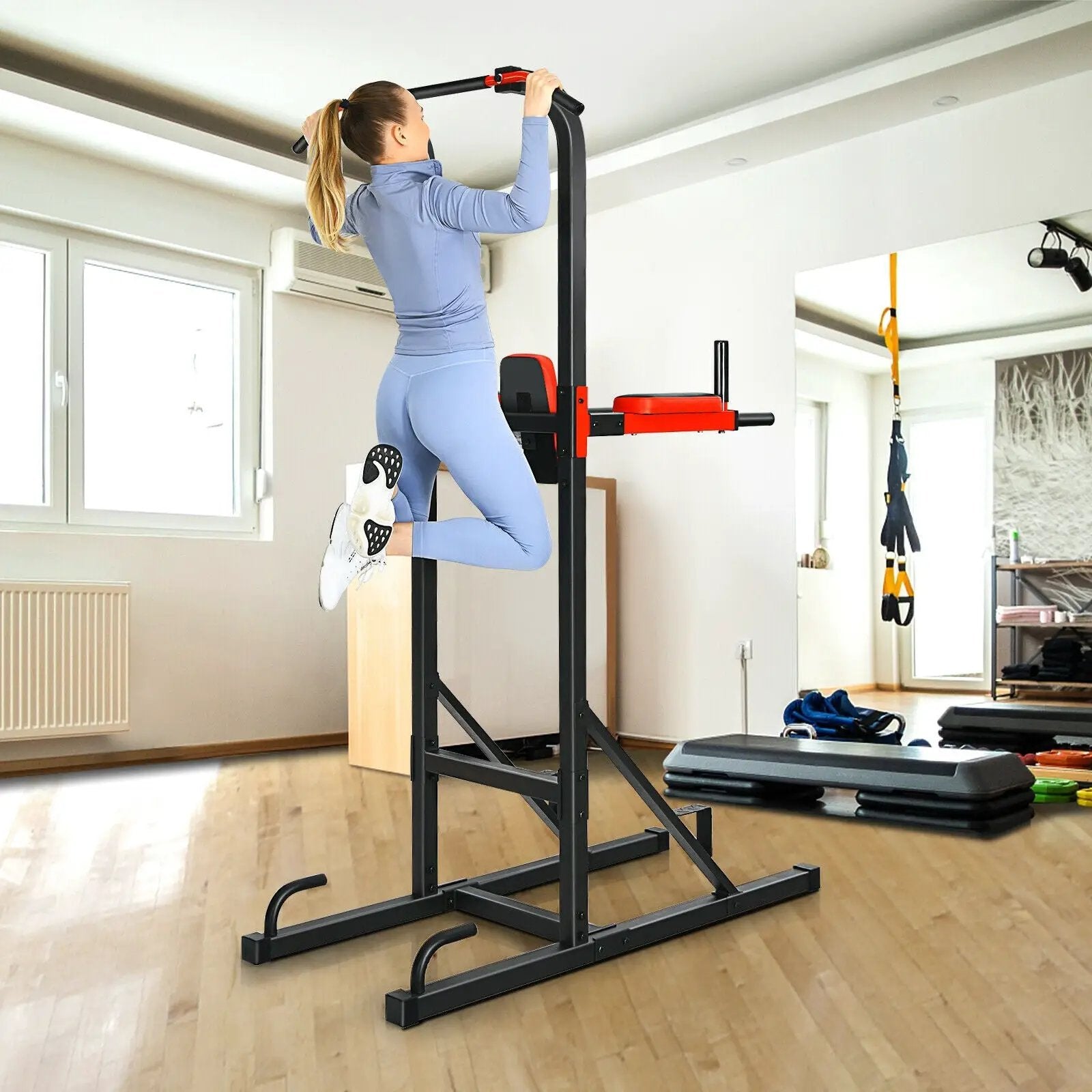 Multi-function Power Tower for Full-body Workout by DirectDeals