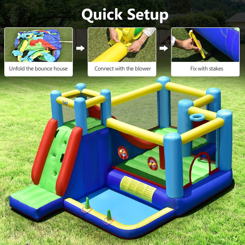 Inflatable Bounce House with 735W Blower by DirectDeals