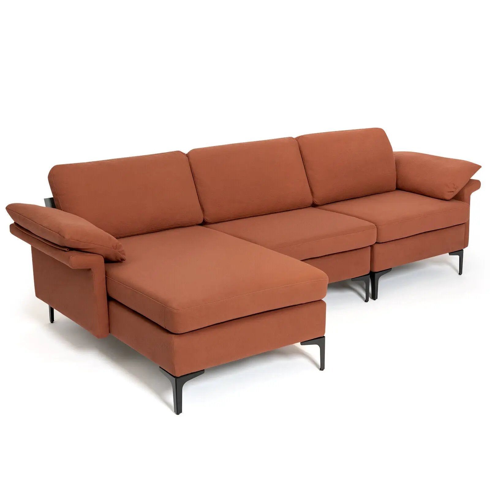 Extra Large Modular L-shaped Sectional Sofa with Reversible Chaise for 4-5 People by DirectDeals