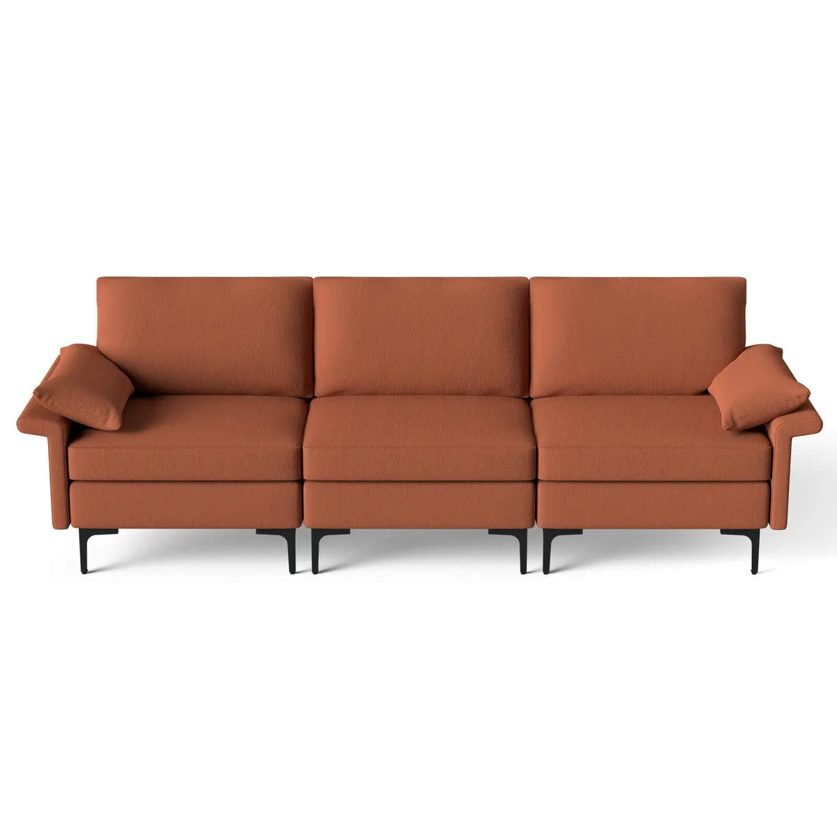 Large 3-Seat Sofa Sectional with Metal Legs for 3-4 people, photo 27 of 32