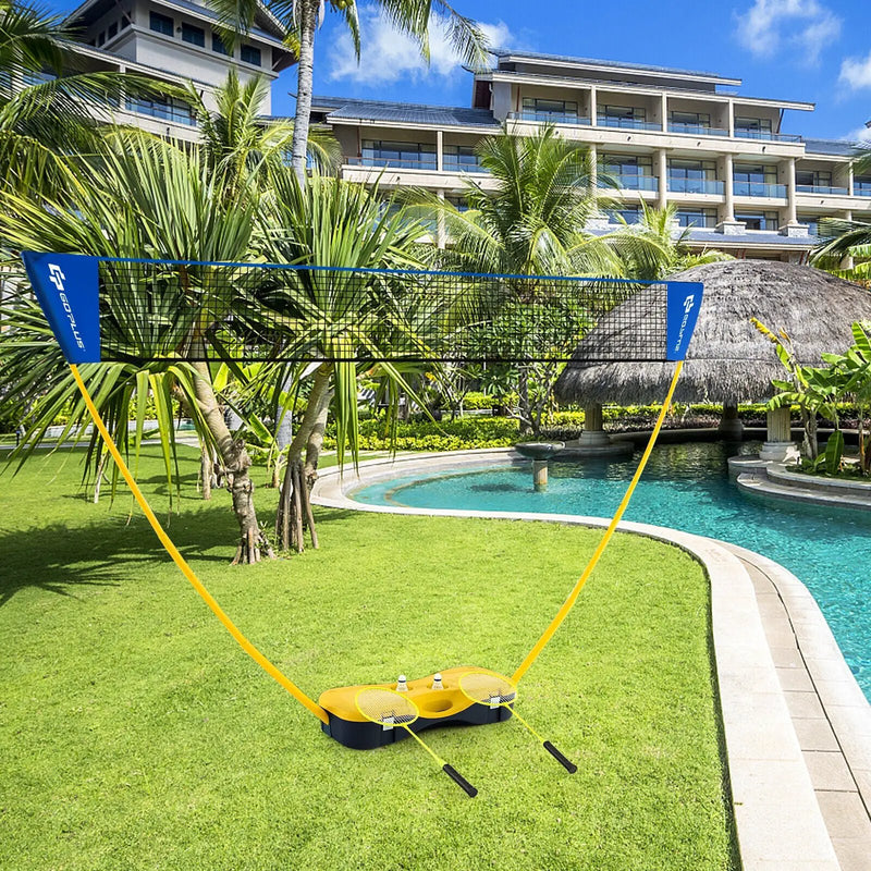 Portable Badminton Set Outdoor Sport Game Set with 2 Shuttlecocks by DirectDeals