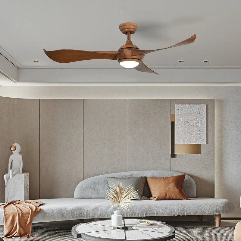 52 Inch Ceiling Fan with Light Reversible DC Motor by DirectDeals