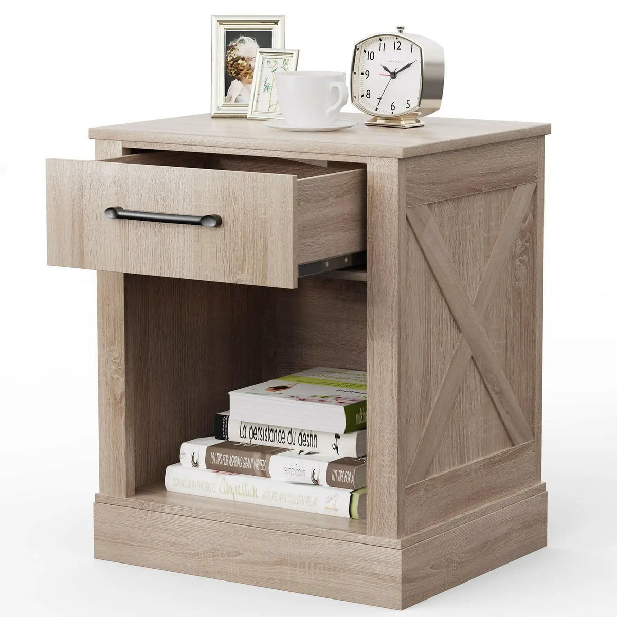 Compact Nightstand with Drawer and Shelf, photo 7 of 24