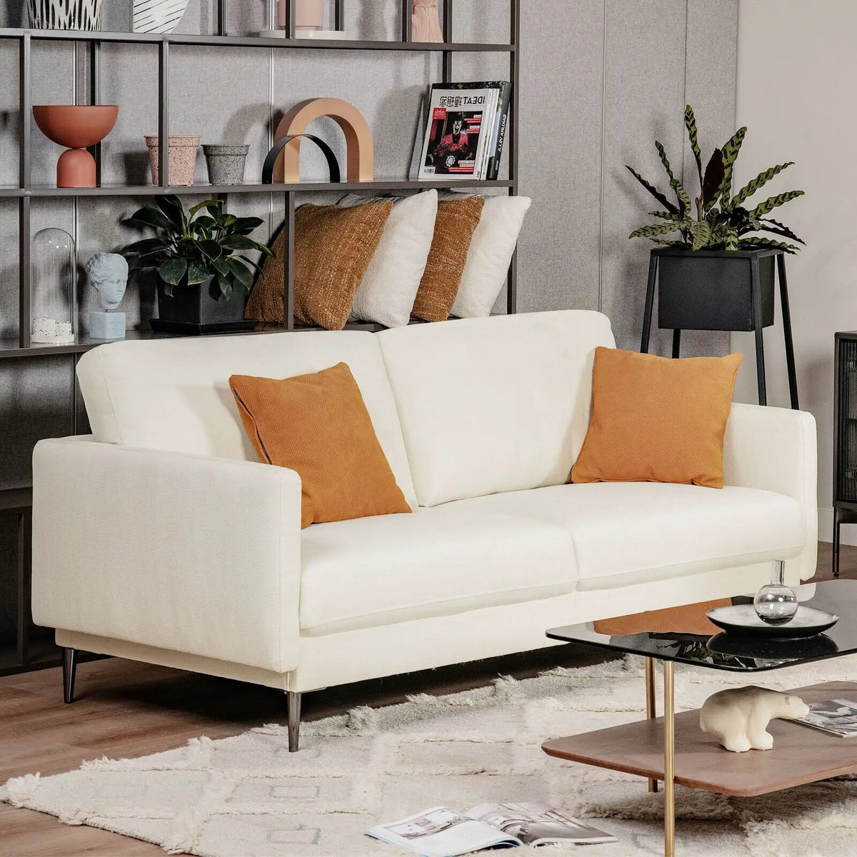 Modern Loveseat with Comfy Backrest Cushions, photo 5 of 16
