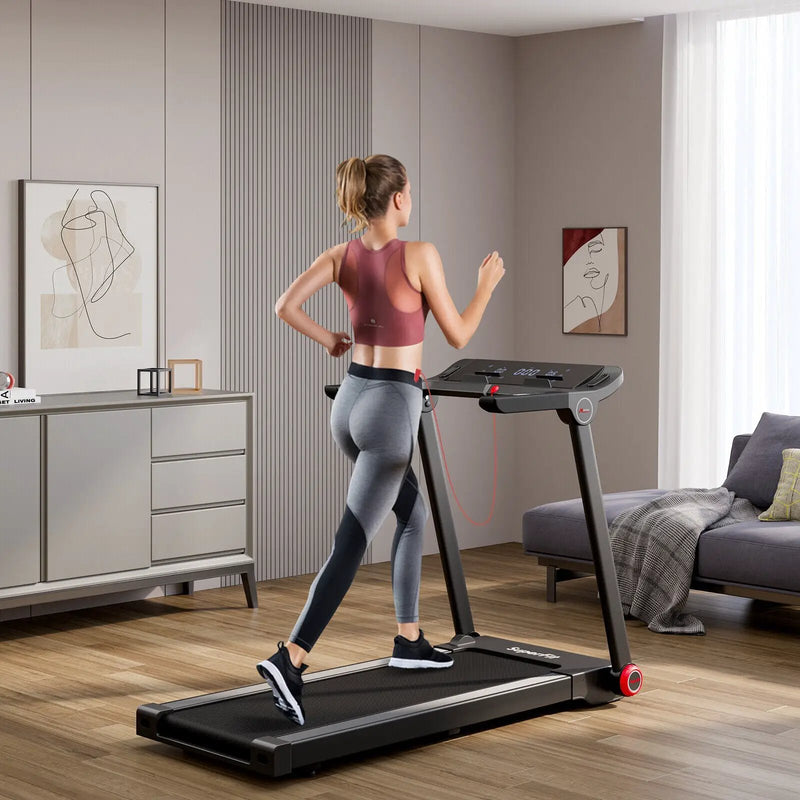 3.75HP Folding Treadmill with APP and 12 Preset Programs by DirectDeals