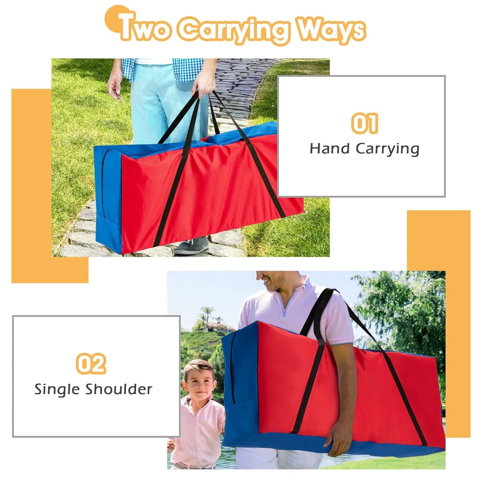 Giant Carry Storage Bag for 4 in a Row Game with Durable Zipper by DirectDeals