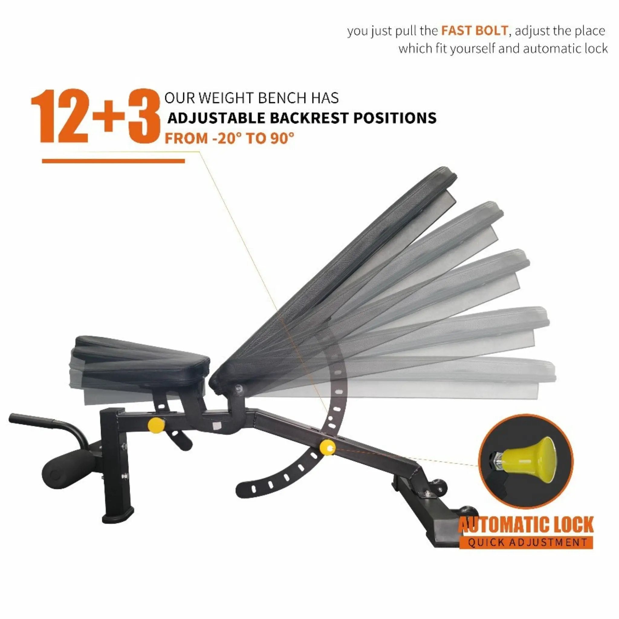 Rovix 1000LBS Multi-Functional Barbell Rack Squat Power Cage With Weight Bench (SAK35822) by SAKSBY WHOLESALE