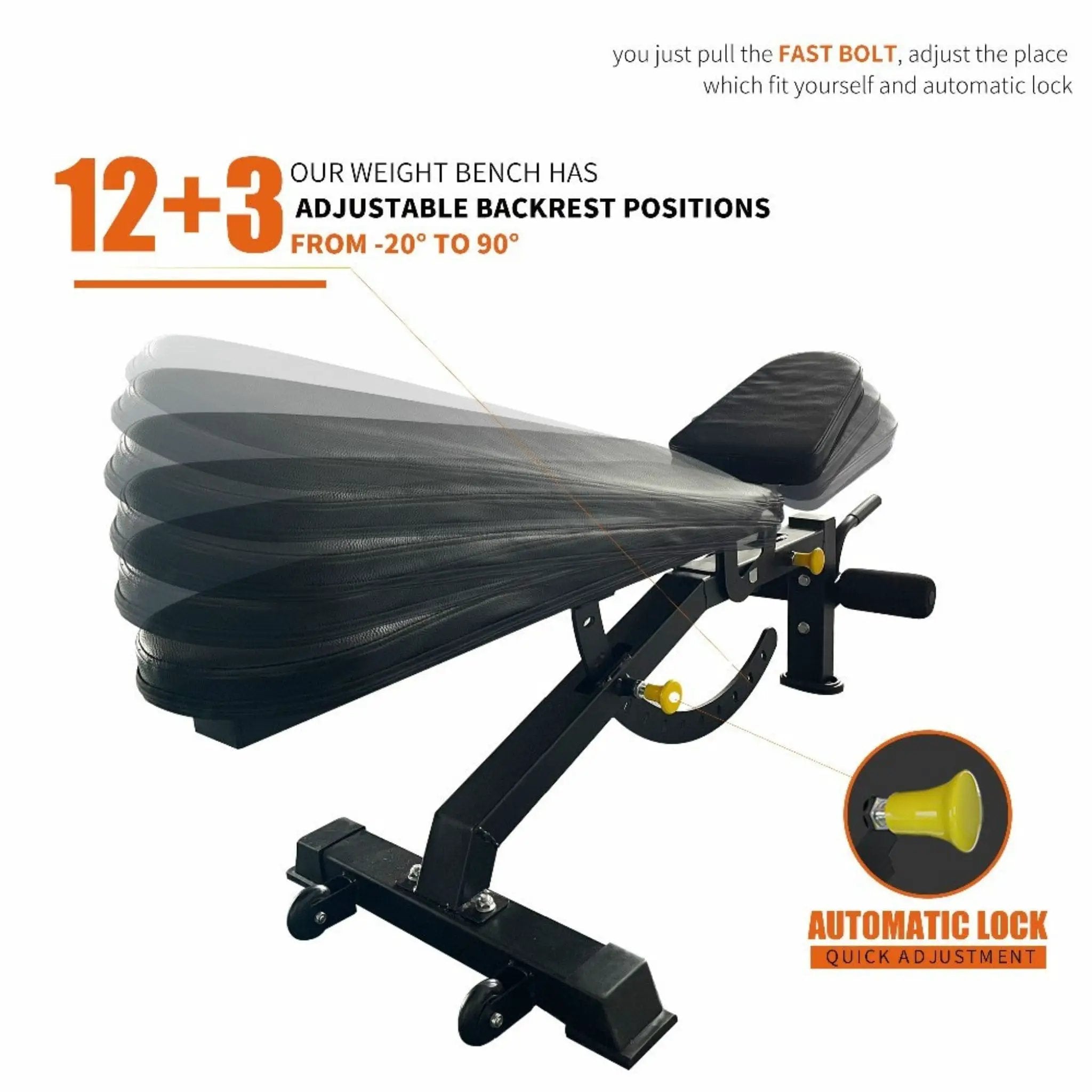 Rovix 1000LBS Multi-Functional Barbell Rack Squat Power Cage With Weight Bench (SAK35822) by SAKSBY WHOLESALE