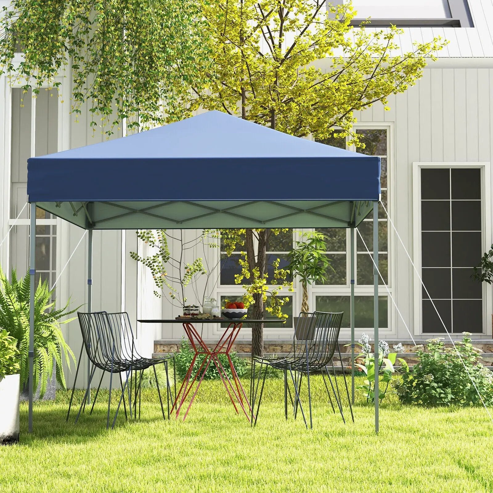 6.6 x 6.6 Feet Outdoor Pop-up Canopy Tent with UPF 50+ Sun Protection by DirectDeals