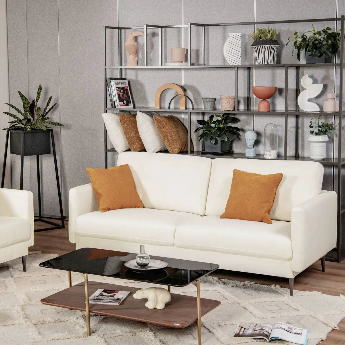 Modern Loveseat with Comfy Backrest Cushions, photo 15 of 16