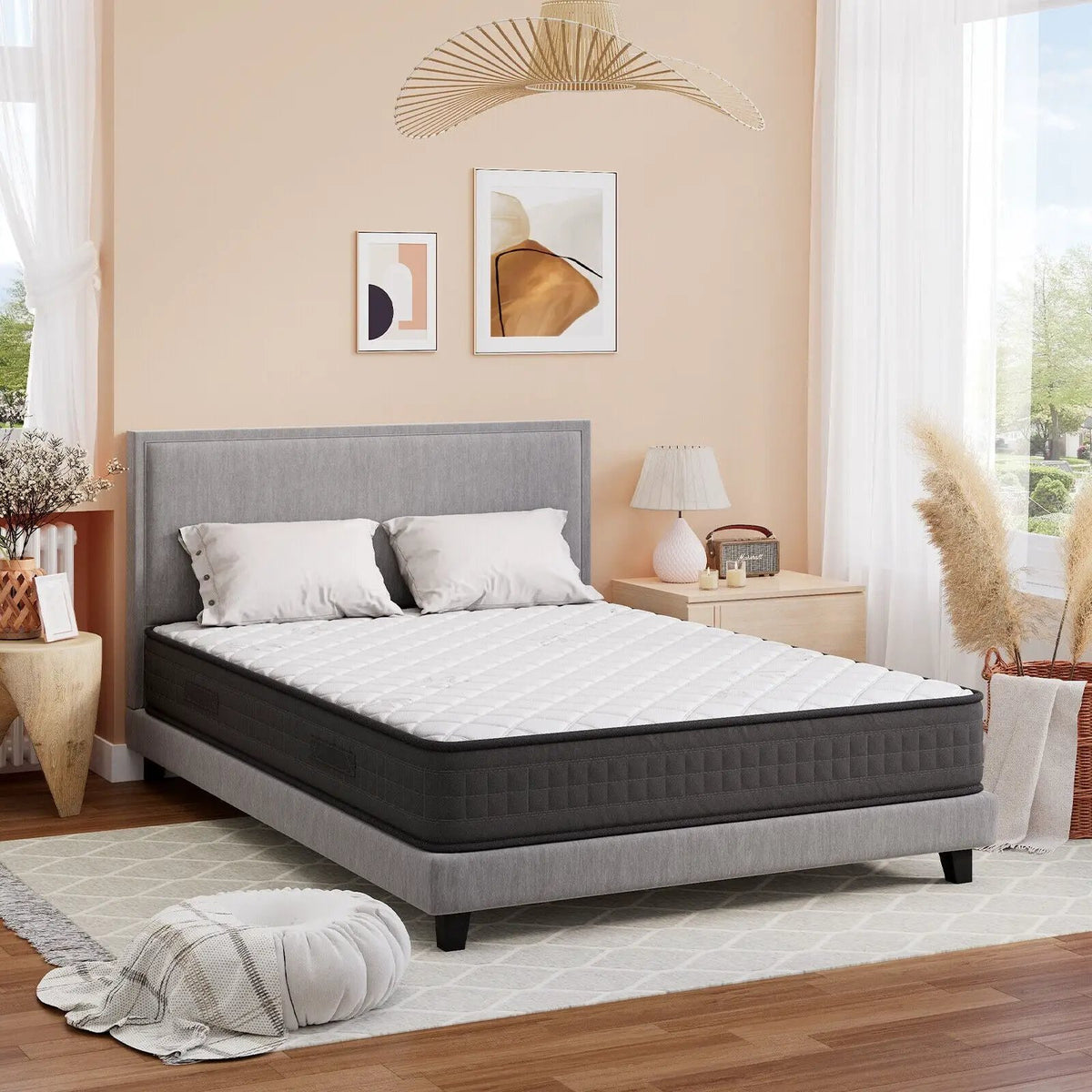 8 Inch Breathable Memory Foam Bed Mattress Medium Firm for Pressure Relieve, photo 2 of 24