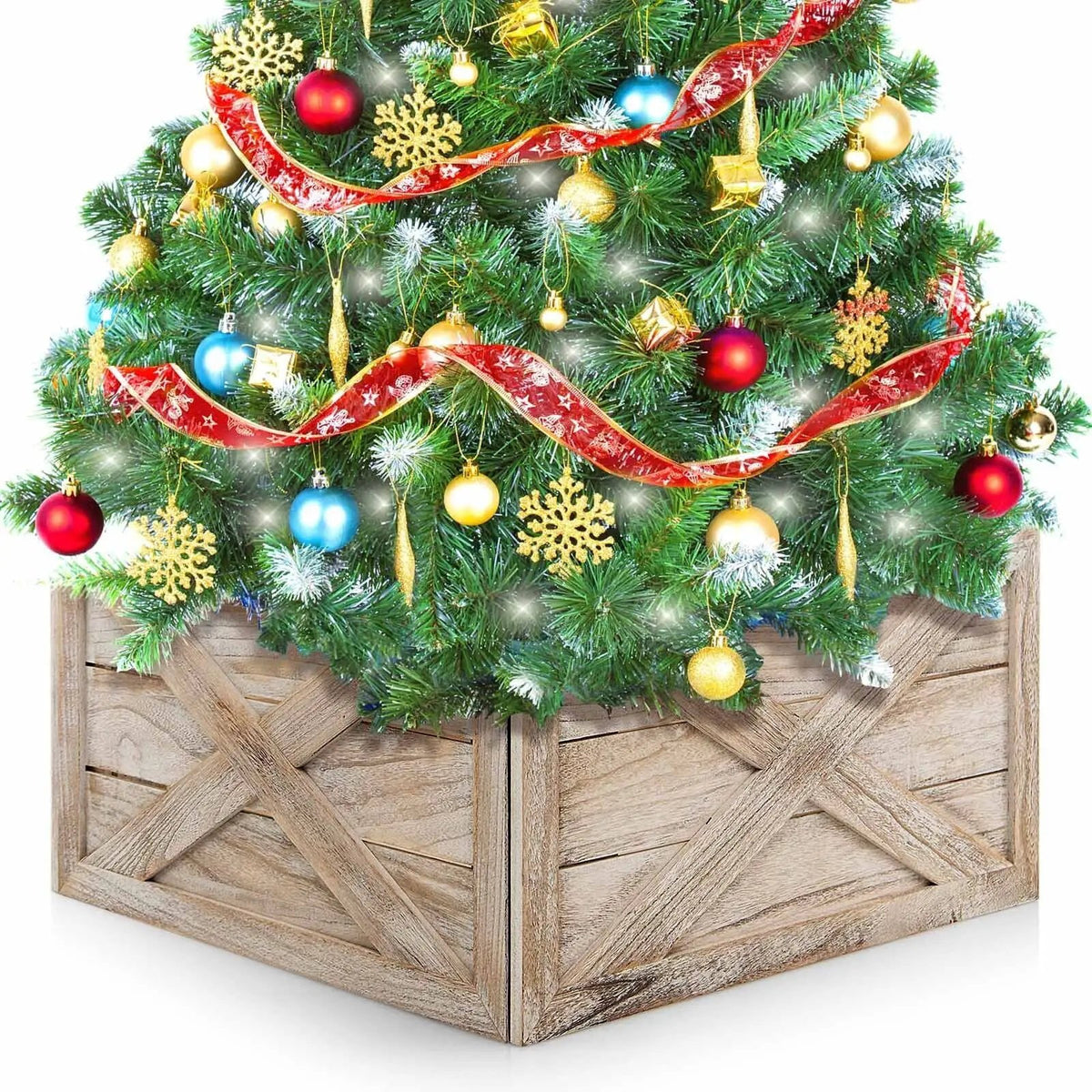28.5 Inch Wooden Tree Collar Box for Indoor/Outdoor Use, photo 2 of 16