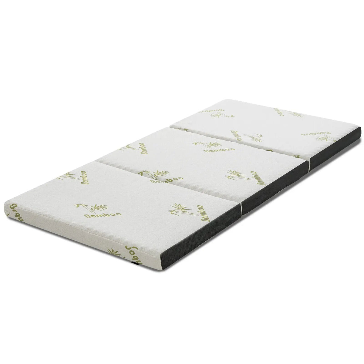 Portable Tri-fold Memory Foam Floor Mattress Topper Portable with Carrying Bag, photo 10 of 10