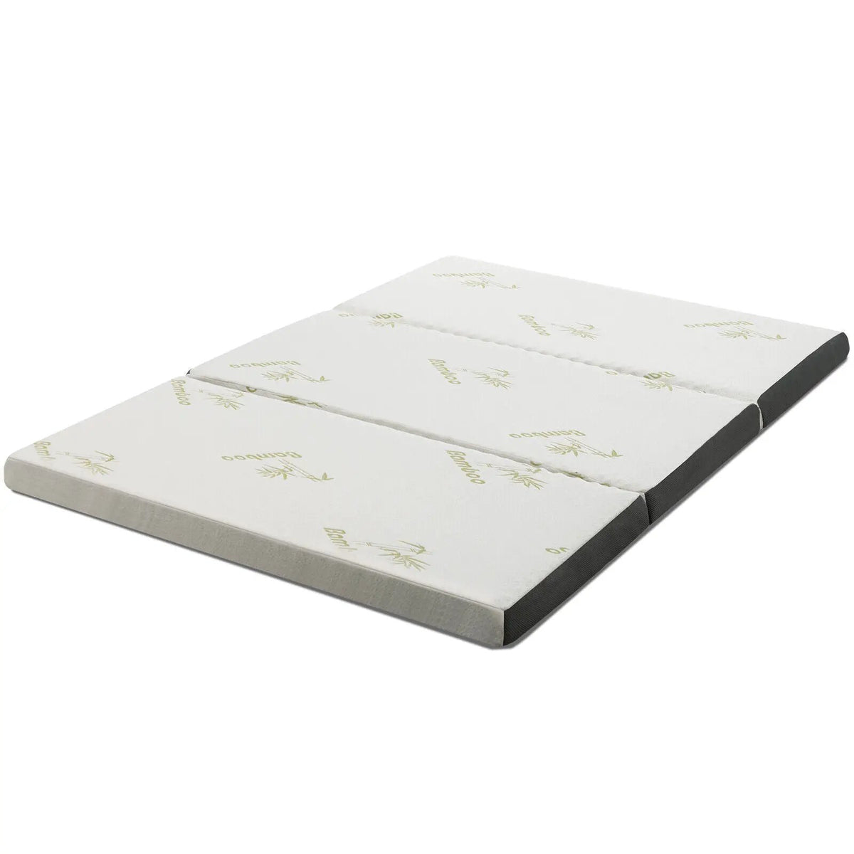 Portable Tri-fold Memory Foam Floor Mattress Topper Portable with Carrying Bag, photo 3 of 10