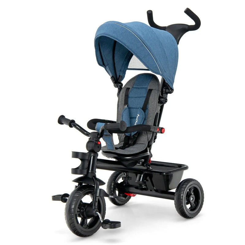 4-in-1 Baby Tricycle Toddler Trike with Convertible Seat by DirectDeals