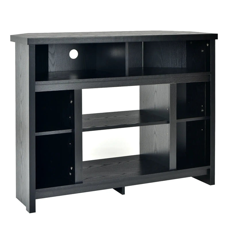 Modern Corner TV Stand with Adjustable Shelves for TVs up to 48 Inch by DirectDeals