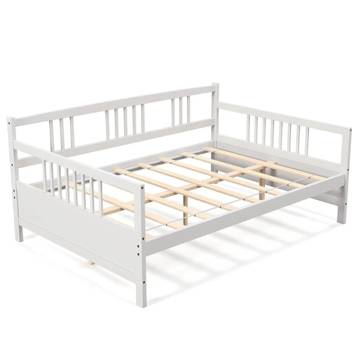 Classic Wooden Full Size Daybed Frame with Guardrails, photo 3 of 9
