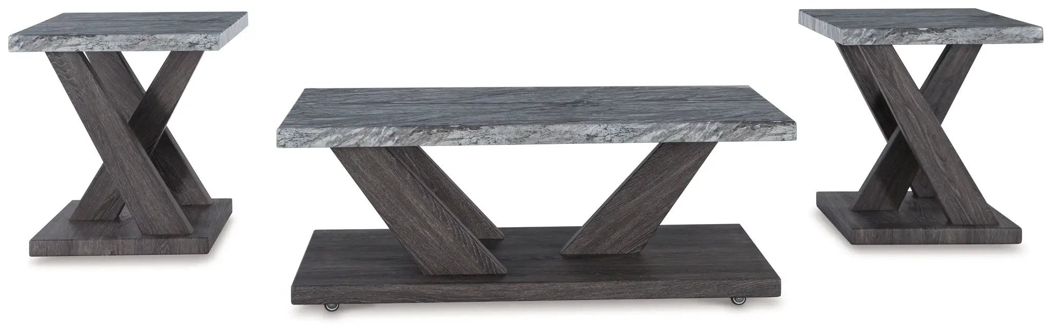 Bensonale - Occasional Table Set (Set of 3) - Brown / Gray by Unique Piece Furniture